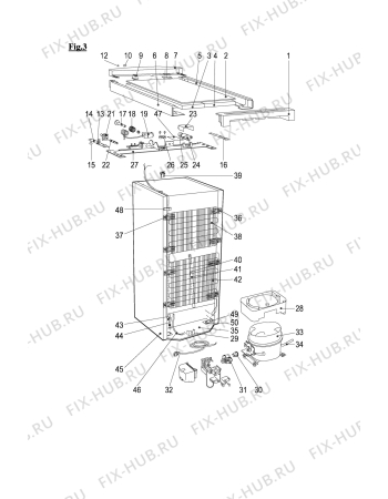 Взрыв-схема холодильника Rosenlew RJP314 - Схема узла Electrical equipment 268